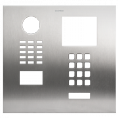 Doorbird Front panel (e.g. as replacement part) for DoorBird D2101xKH, stainless steel V2A, brushed